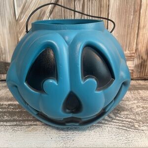 Charming Blue Halloween Pumpkin Lantern